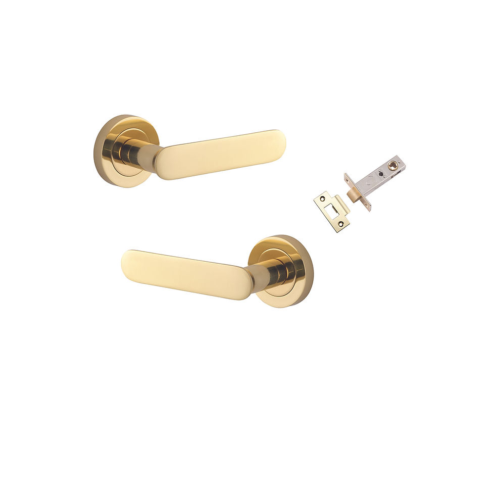 Thumbnail: Iver - Bronte Door Lever on Round Rose (All Variants)