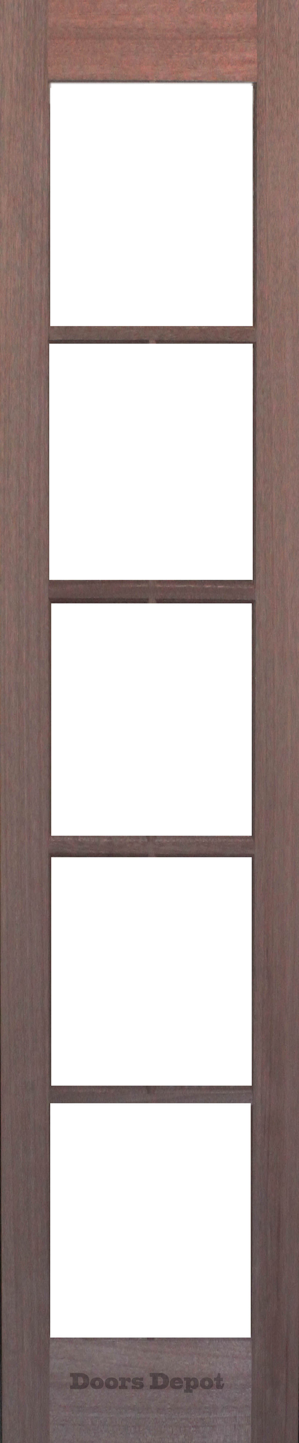 Solid Interior 5 Glass Panel French Timber Door Sidelight SL-5L