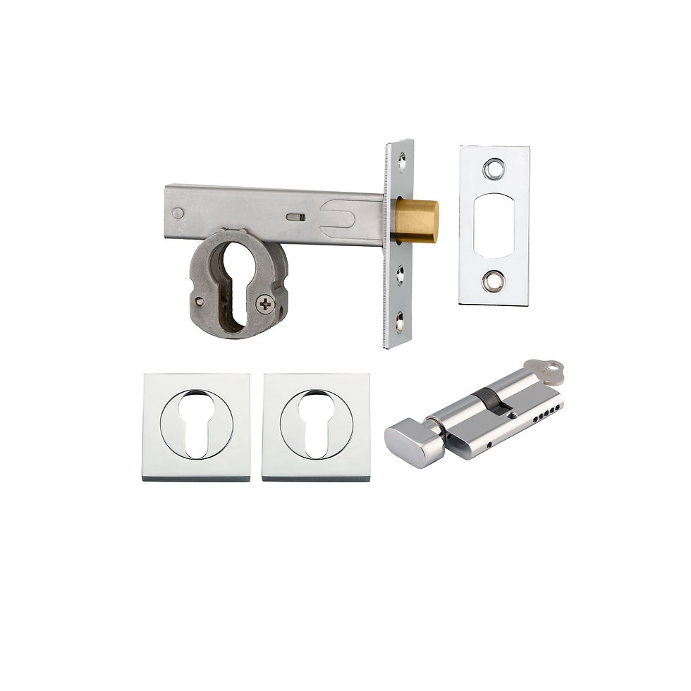 Thumbnail: Iver - Square Profile Euro Mortice Deadbolt Kit B60mm