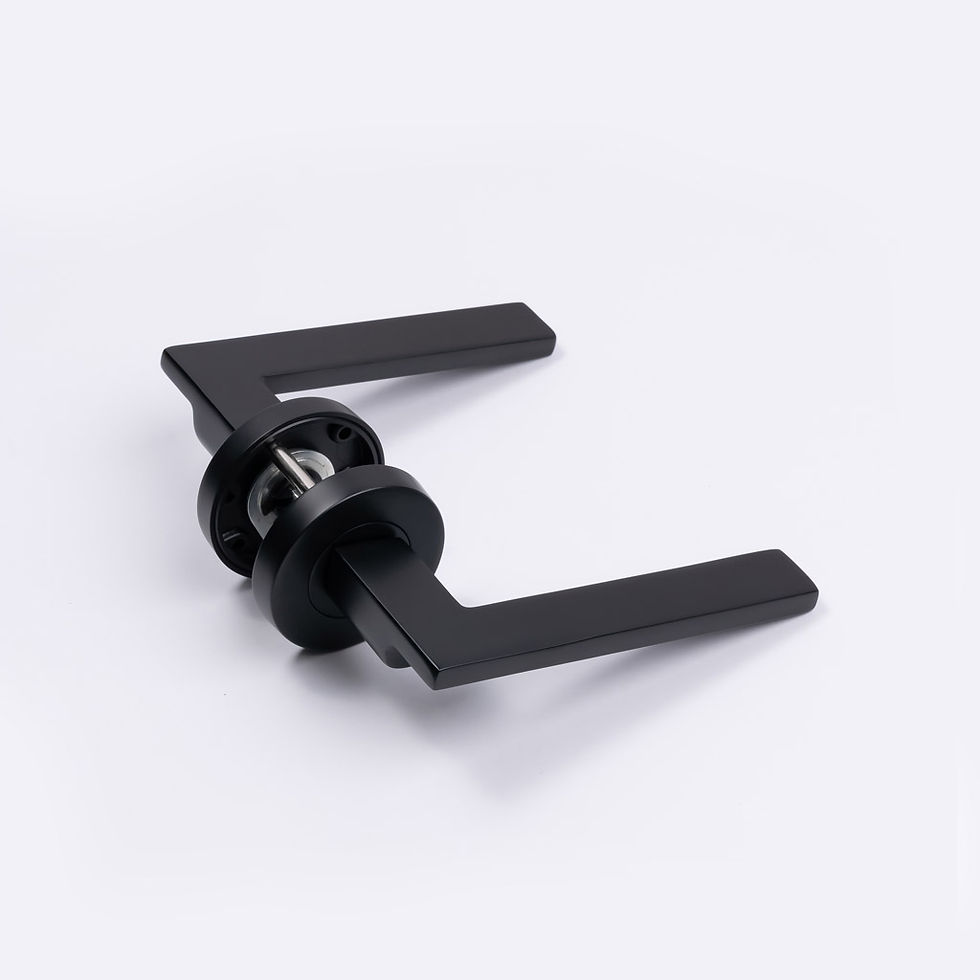Thumbnail: Manovella - Hamilton Door Lever on Round Rose (All Variants)