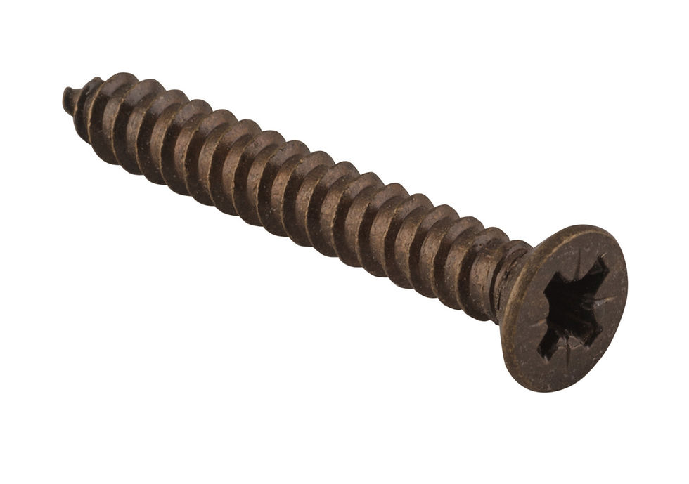 Thumbnail: TradCo - Solid Brass Spare Hinge Screws L32mm & 10 Gauge (Pack of 50)