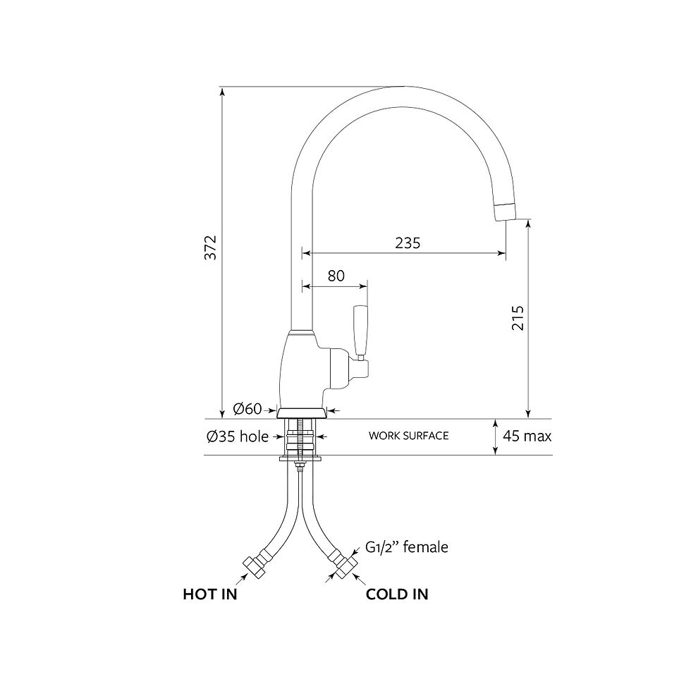 Thumbnail: Shaws by Perrin & Rowe - Roeburn Single Kitchen Mixer