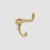 Thumbnail: Domino Brass -  5710 Design Hat & Coat Hook H62xP85mm