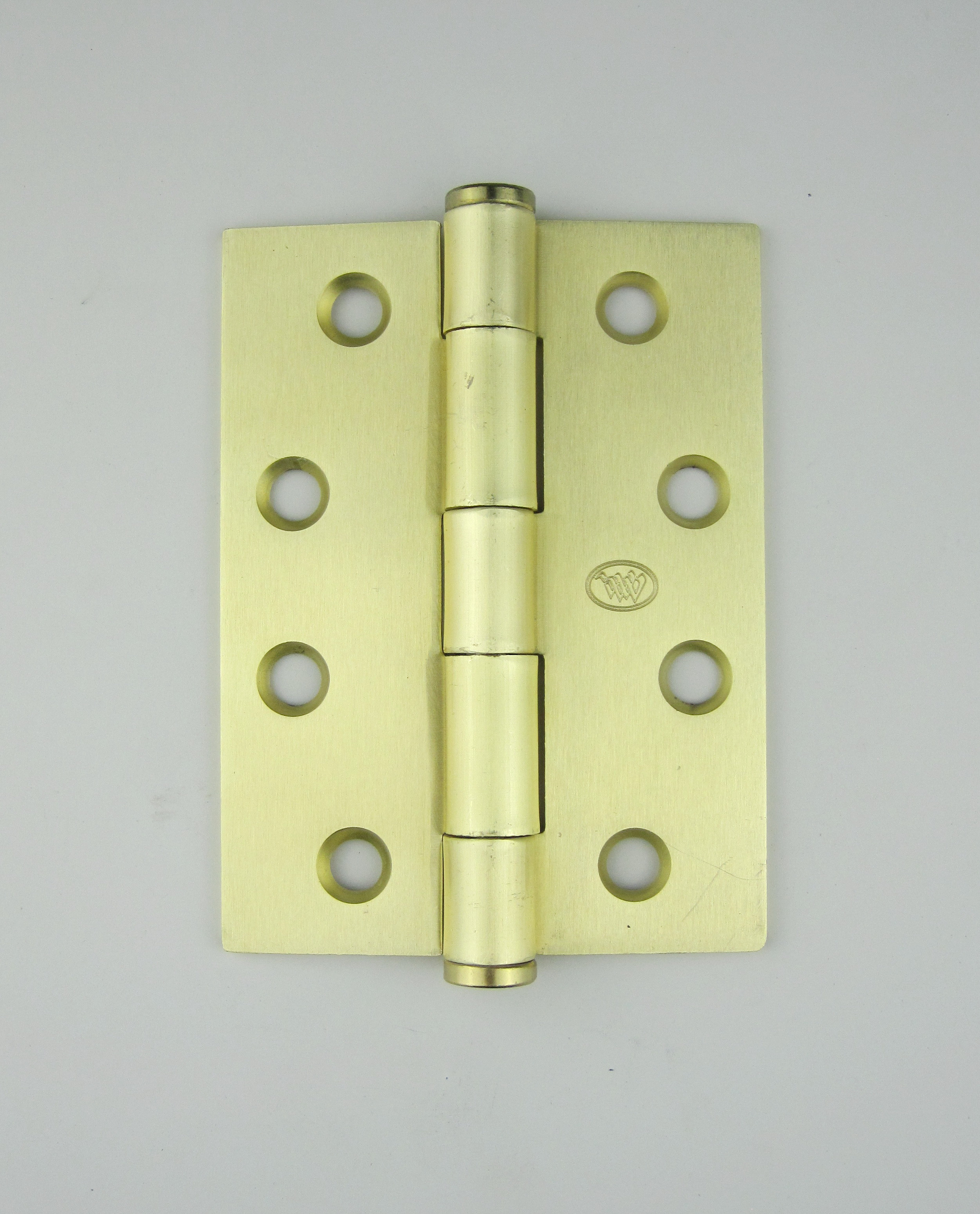 worldwidesatinbrassfixedpinhingeh100xw75xd25mm