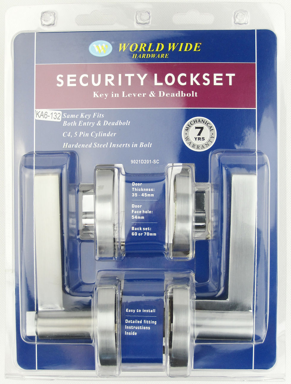 Thumbnail: Worldwide - 902 Newport Door Lever on Round Rose D63mm - All Variants