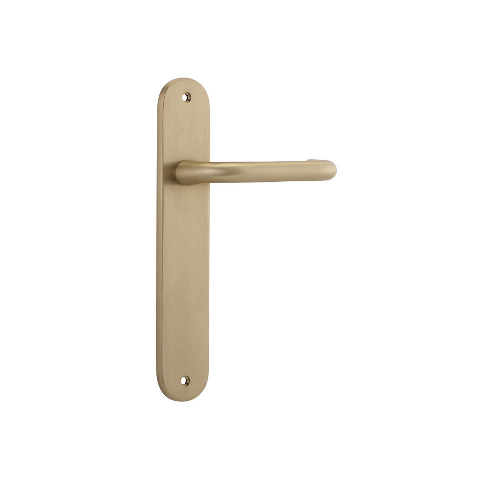 Thumbnail: Iver - Oslo DDA Door Lever on Oval Backplate - All Variants