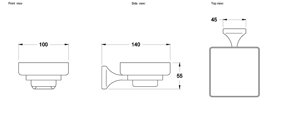Thumbnail: Brodware - Michelangelo - Soap Dish 1.8952.00.0.01