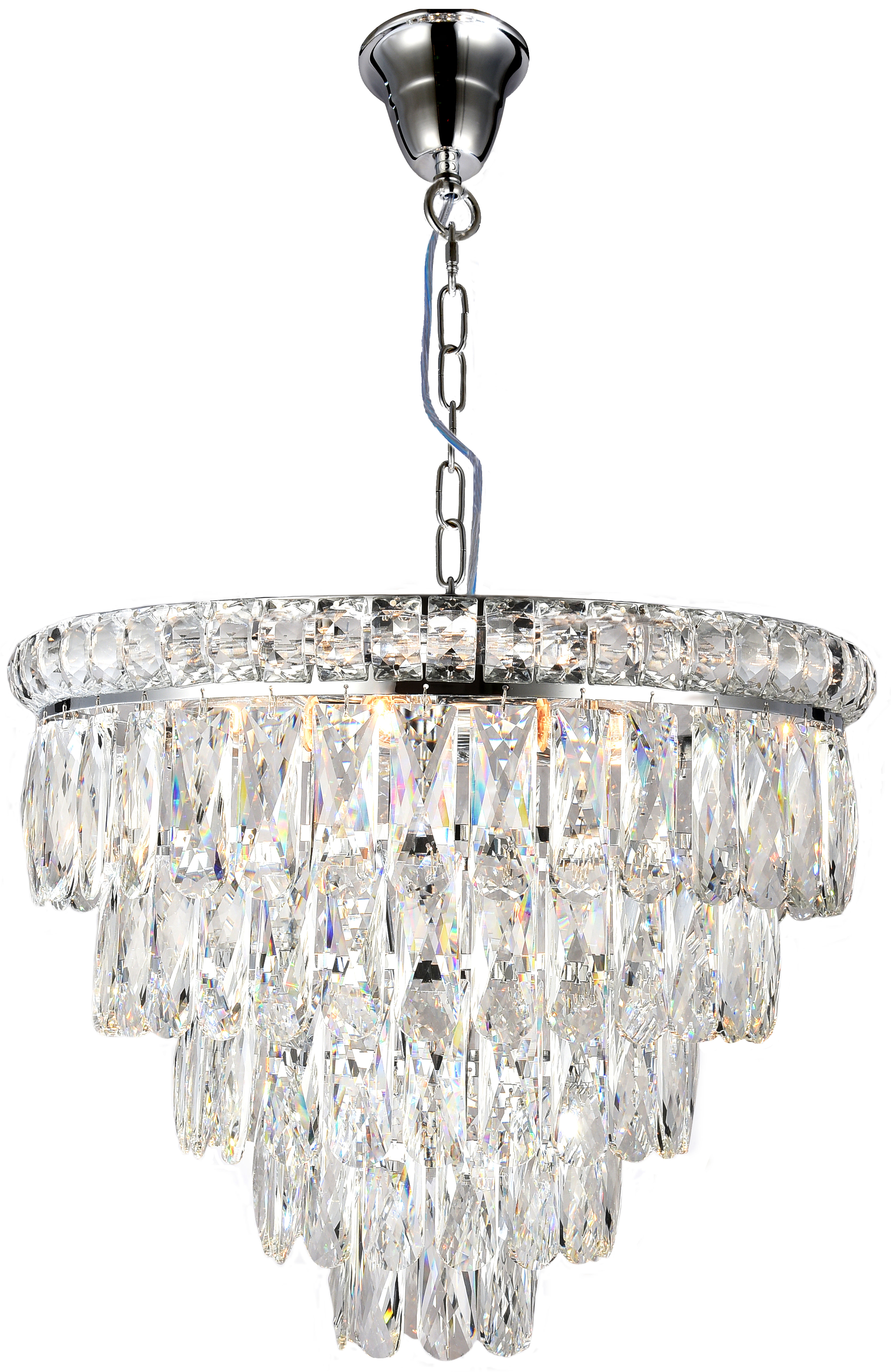 LI - Emporia Interior 8 Light / 5 Tier Chain Pendant Chandelier Light