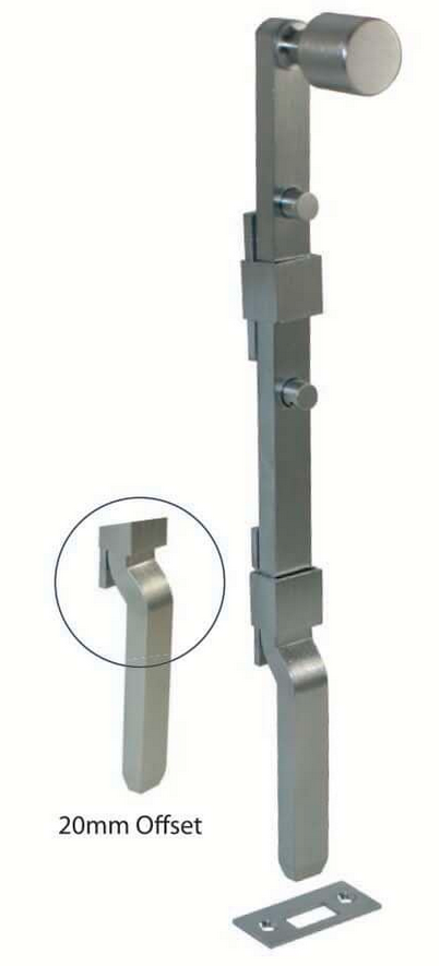 Superior Brass / Austyle - Heavy Duty Offset Panic Bolt L300mm