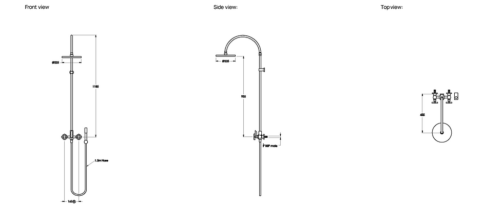 Thumbnail: Brodware - City Plus - Exposed Shower Set with Handshower 1.9725.00.2.01+