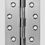 Thumbnail: McCallum - 316 Grade Stainless Steel Fixed Pin Hinge 100x75x2.5mm - Satin