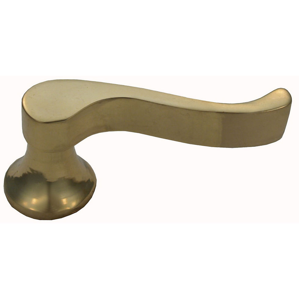Thumbnail: Domino Brass - Screen Door Lever Only - FL80 Victorian (Right Hand Only)