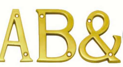 Thumbnail: Superior Brass - Times New Roman Alphabet Letters (2 Sizes)