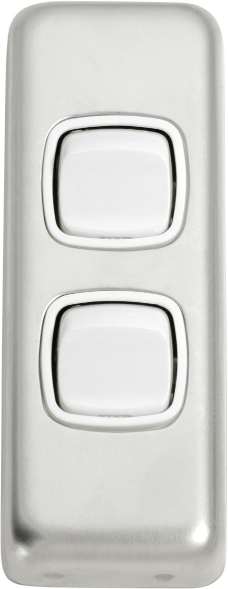 Thumbnail: TradCo - 2 Gang Architrave Rocker Switch H82xW30mm