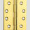 Thumbnail: McCallum - Fixed Pin Hinge - PVD Anti-Tarnish Polished Brass 100x75x2.5mm