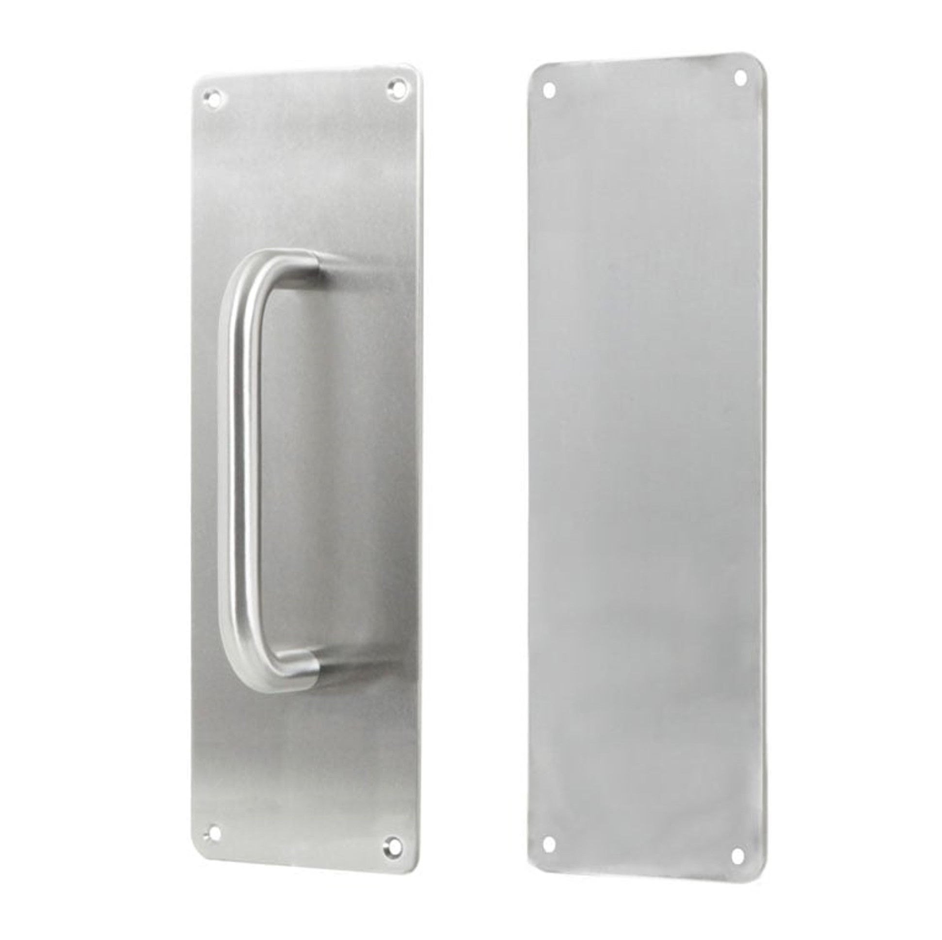 Zanda - Classic 'D' Pull Handle on Plate & Push Plate Set