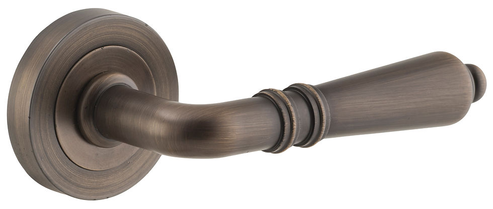 Thumbnail: Iver - Sarlat Door Lever on Round Rose - All Variants