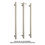 Thumbnail: Thermogroup - Heated Towel Rail - Single Vertical Round - Brushed Nickel