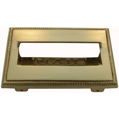 Domino Brass Mailbox Front Cover & Letter Slot 238