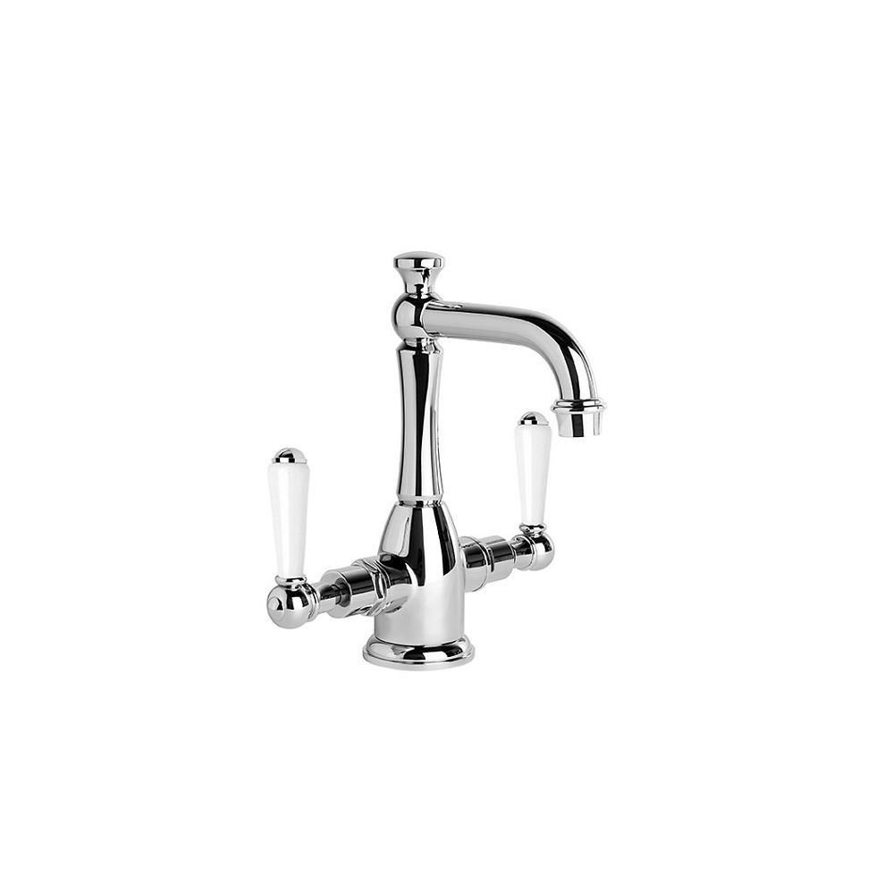 Thumbnail: Brodware - Neu England - Basin Double Mixer w/ Traditional Spout 1.8004.02.2.01+