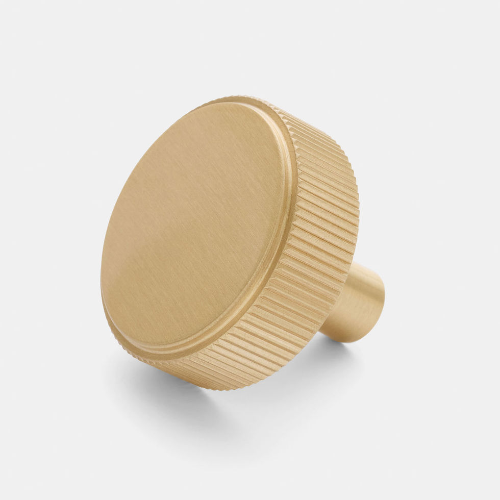 Thumbnail: Manovella - Artemis Fluted Round Cupboard Knob D35mm