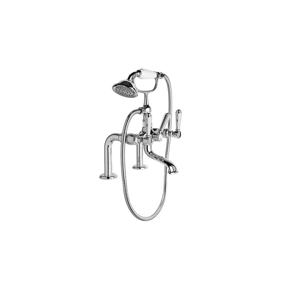 Thumbnail: Brodware - Winslow - Hob Mount Bath Mixer with Handshower 1.8121.00.2.01+