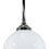 Thumbnail: Lighting Inspirations - Sphere Opal Gloss Interior Chrome Rod Pendant Light