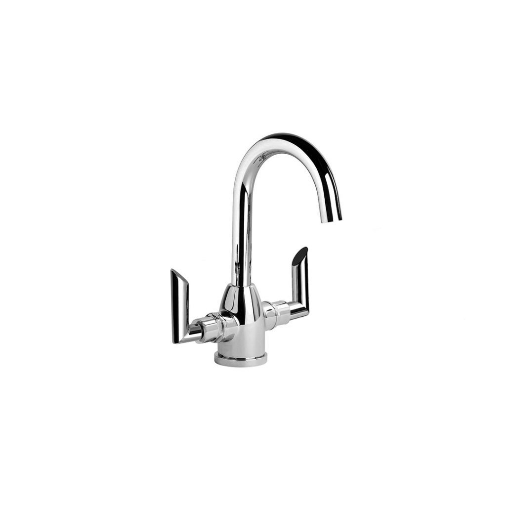 Brodware - City Plus - Basin Double Mixer with Gooseneck Spout 1.9704.00.2.01+