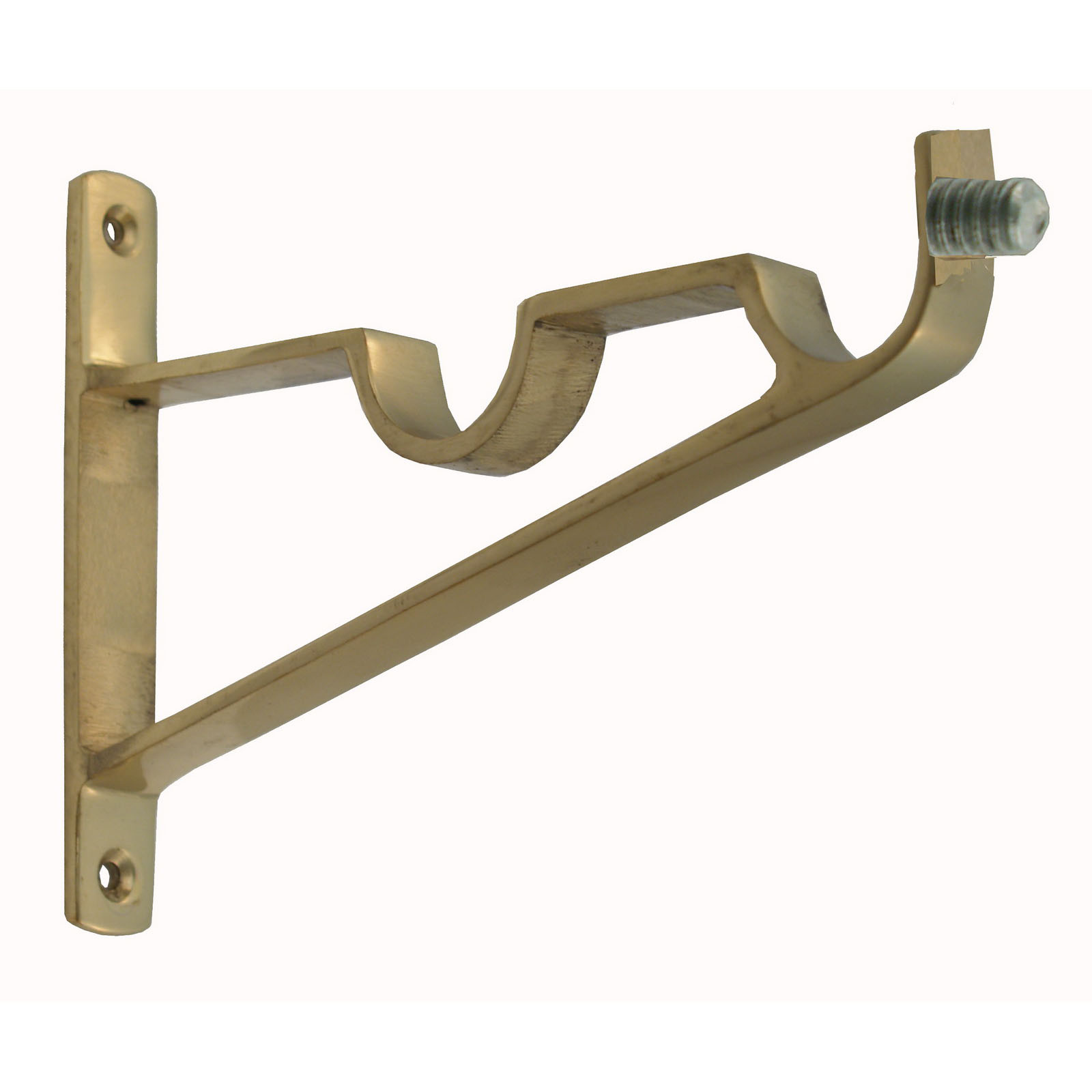 dominobrassdoublecurtainrodendbracketonlysuit19mmtube