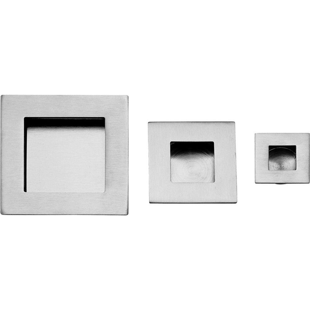 Scope - Square Stainless Sliding Door Flush Pull 30, 40, 50, 70mm