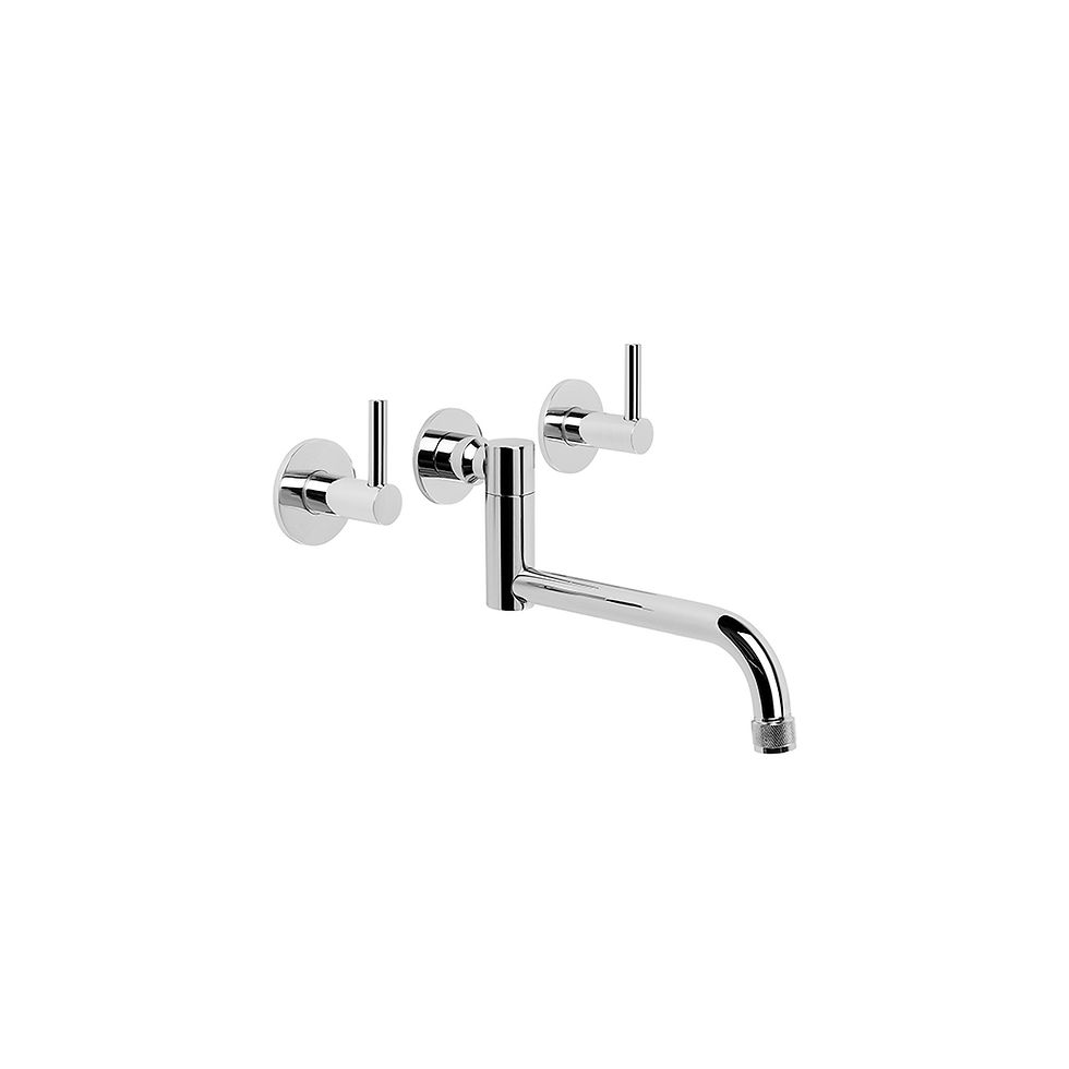 Thumbnail: Brodware - Yokato - Wall Set with Double Swivel Spout 1.9329.00.7.01+
