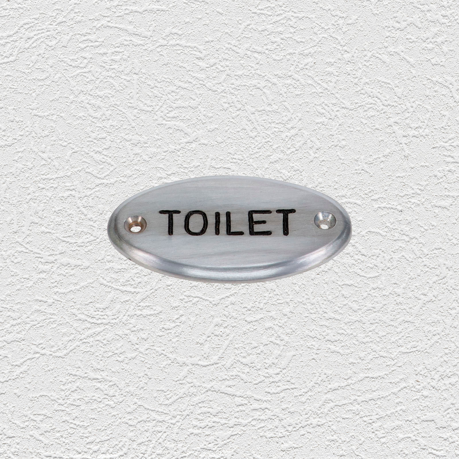 Domino Brass - 'Toilet' Decorative Oval Sign