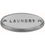 Thumbnail: Domino Brass - 'Laundry' Decorative Oval Sign