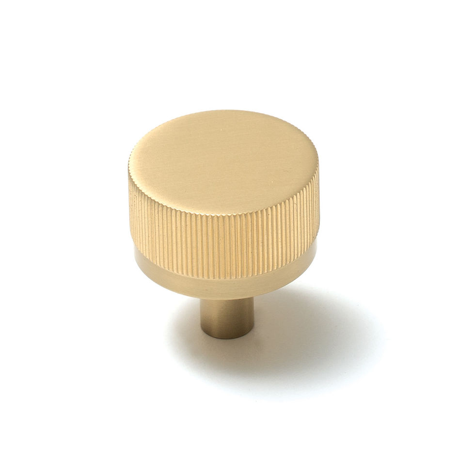 Thumbnail: Momo Handles - Bellevue Round Lined Cupboard Knob D35mm