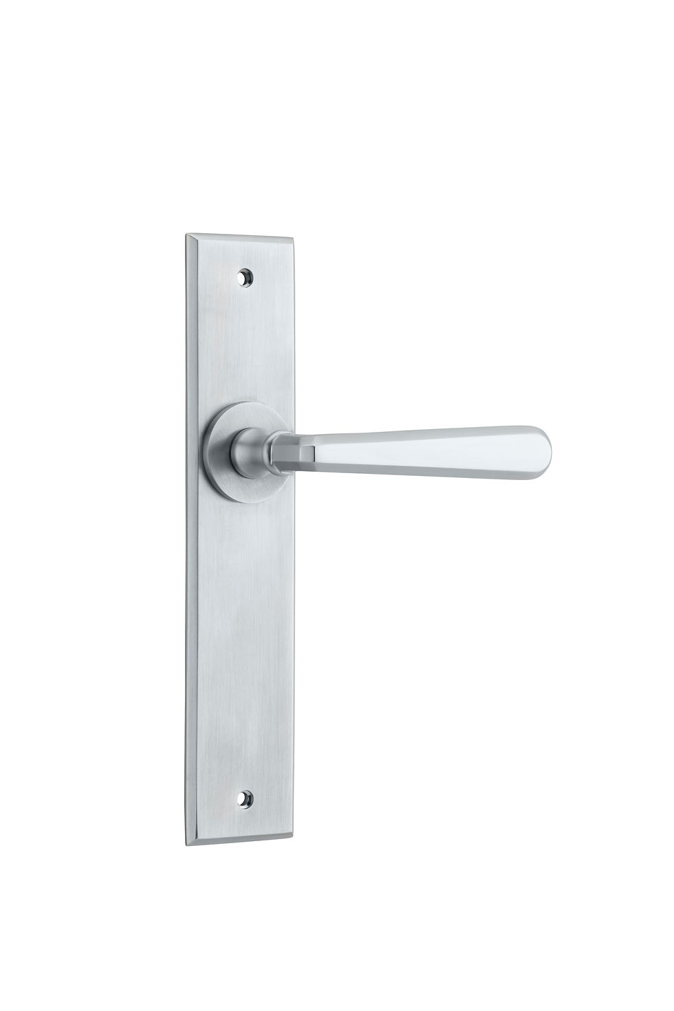 Thumbnail: Iver - Copenhagen Door Lever on Chamfered Backplate - All Variants