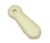 Thumbnail: Superior Brass - Ivory Porcelain Skeleton Key Escutcheon (Set of 4 Pieces)