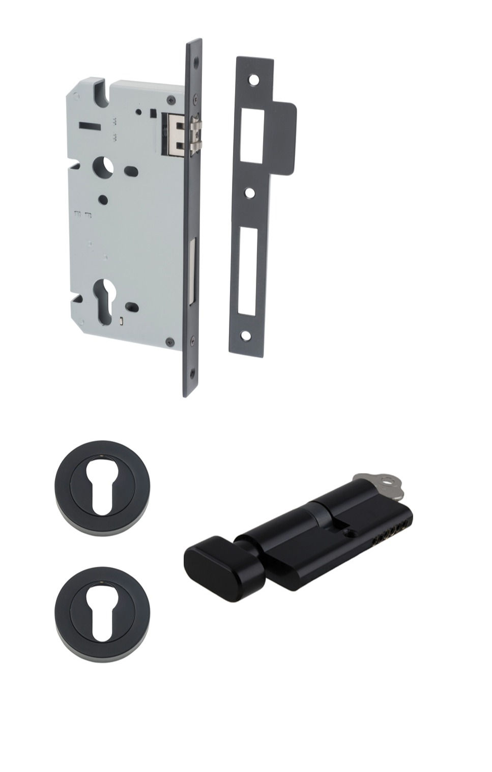 Thumbnail: Iver - Round Profile Roller Euro Mortice Lock Kit