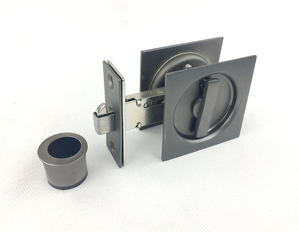 Thumbnail: Worldwide - Cavity Sliding Door Privacy Lock Set - Square