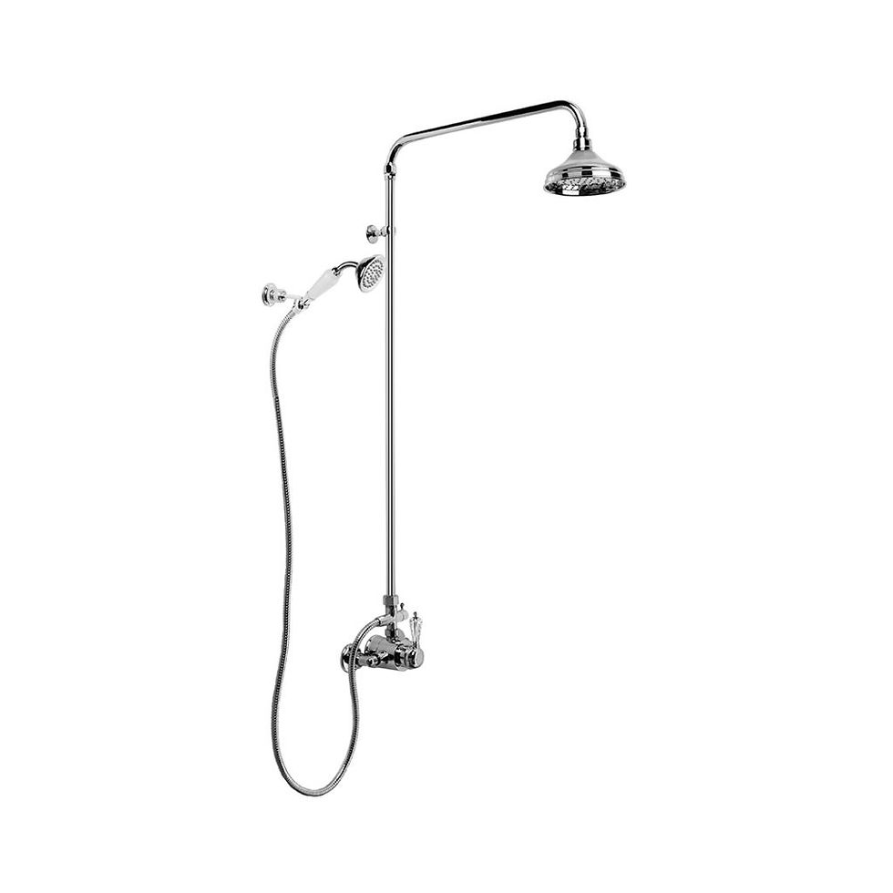 Thumbnail: Brodware - Neu England - Exposed Shower Mixer & Handshower 150mm 1.8014.02.3.01+