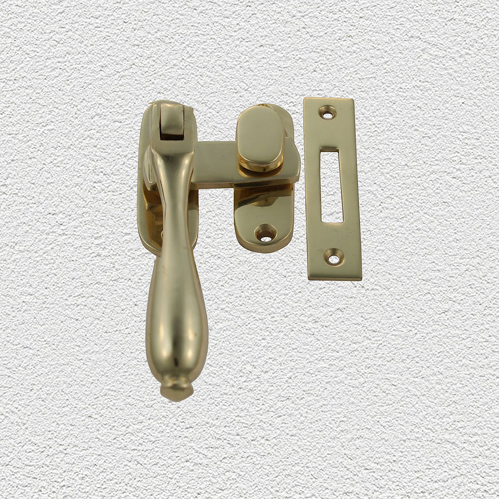 Thumbnail: Domino Brass - Classic Teardrop Casement Window Fastener