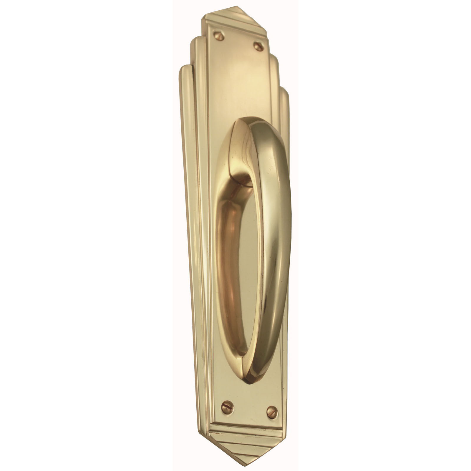 Domino Brass - H490+4620 Art Deco Entrance Pull Handle - Multiple Sizes