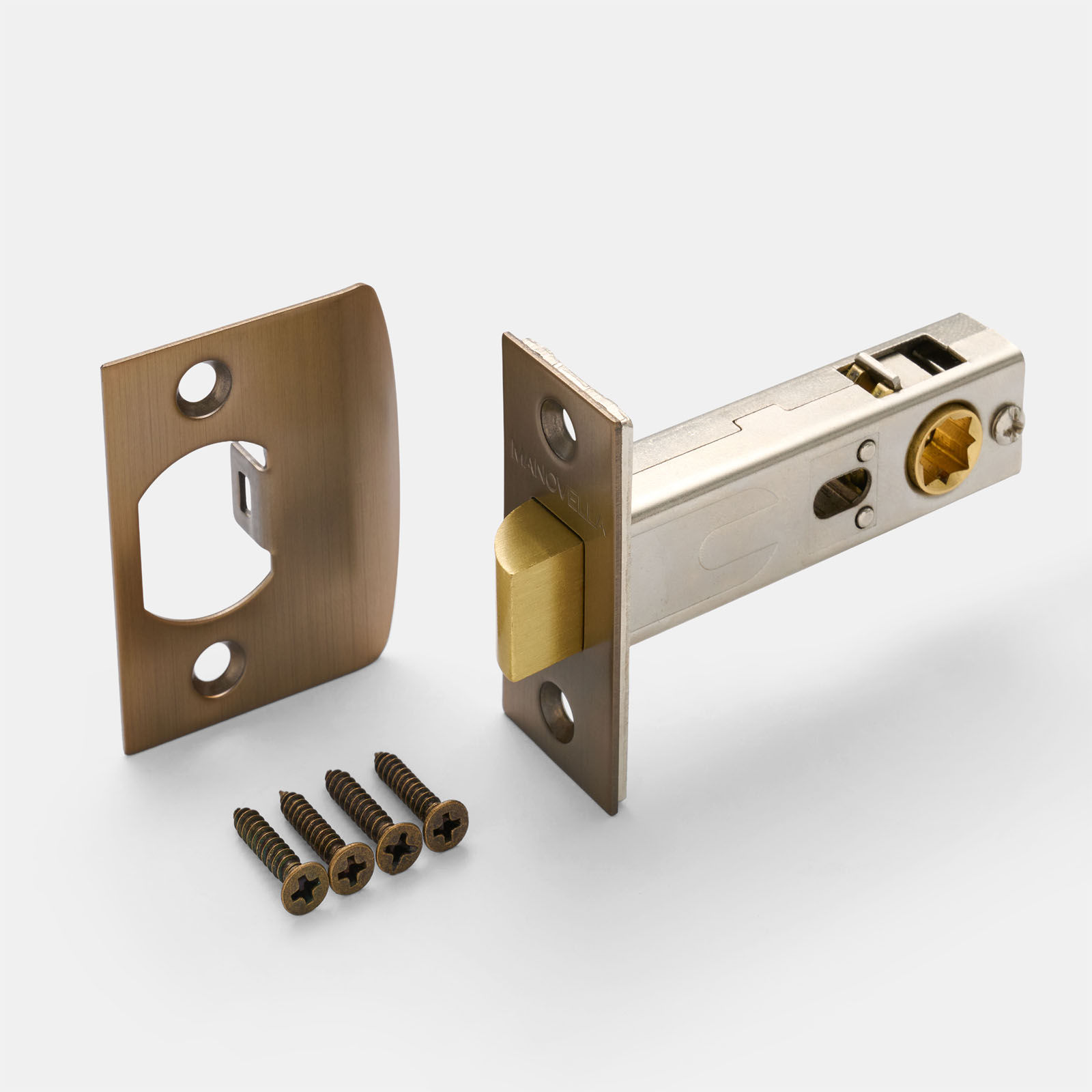 Manovella - Passage Split Cam Tubular Latch B60mm with 'D' Striker