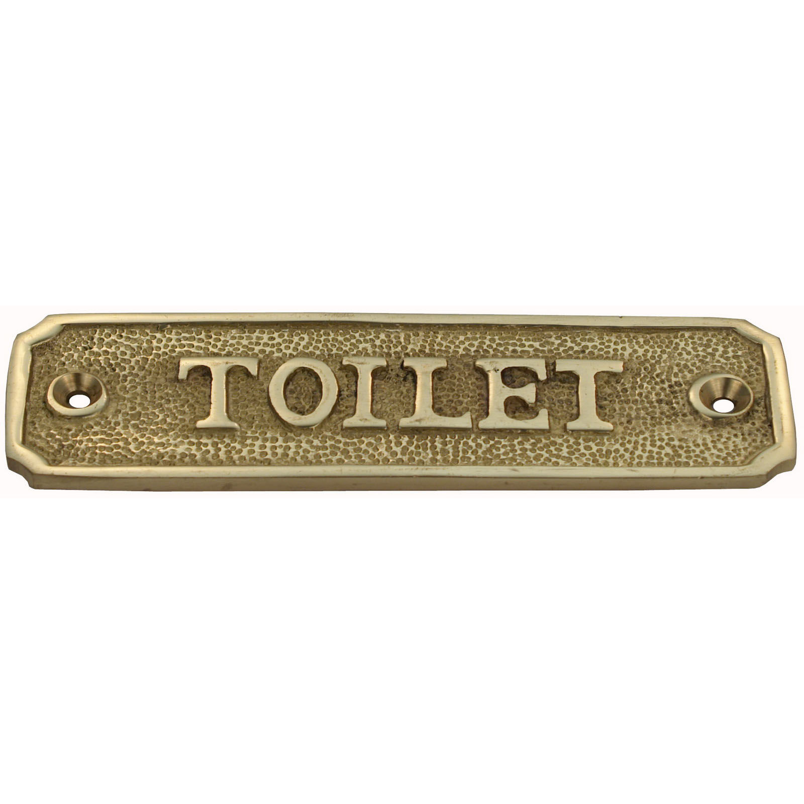 Domino Brass - 'Toilet' Decorative Sign