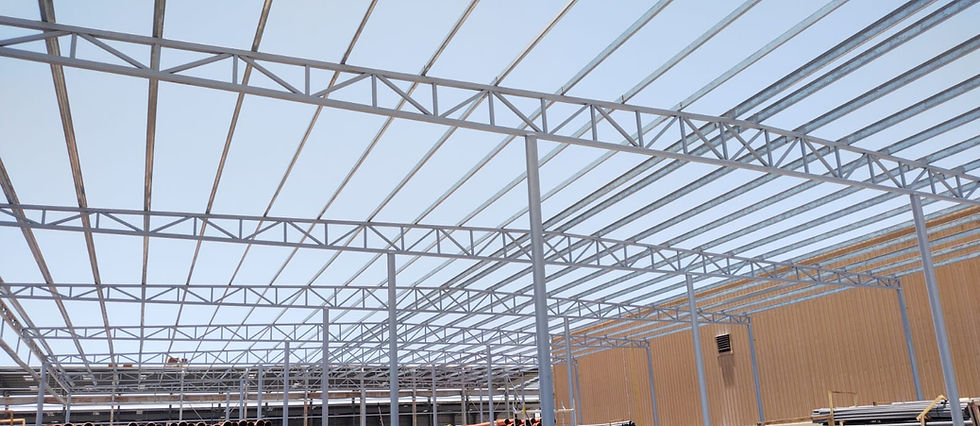 Steel structure warehouse shed construction in UAE