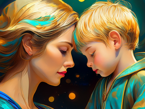 Une maman bienveillante qui accompagne son enfant frustré.