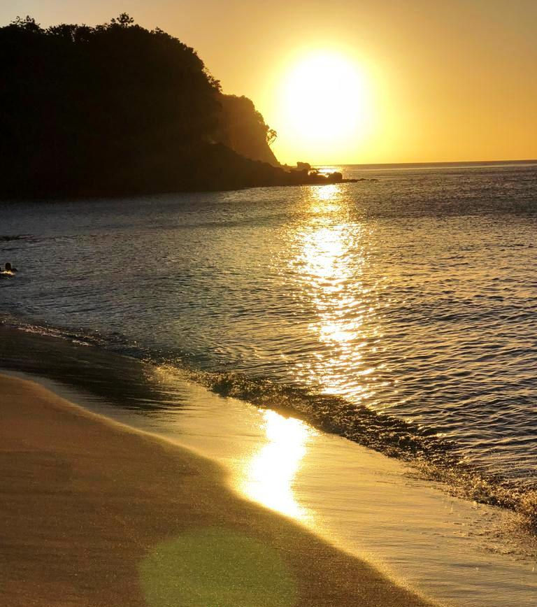 Coucher de soleil sur Grande Anse