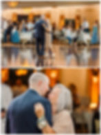wedding photographer, Gaelic Park wedding, dusty blue wedding, Illinois wedding photography, Catholic church wedding, Oak Forest wedding, Tinley Park wedding, summer to fall wedding colors, bridal updo, twinkle light photography, wedding reception photography, groomsmen navy suits, bridesmaids dusty blue dresses, A-line wedding dress, wedding bouquet summer fall, wedding ceremony photography, wedding venue Oak Forest, family tradition wedding, patio lights wedding, outdoor reception photography