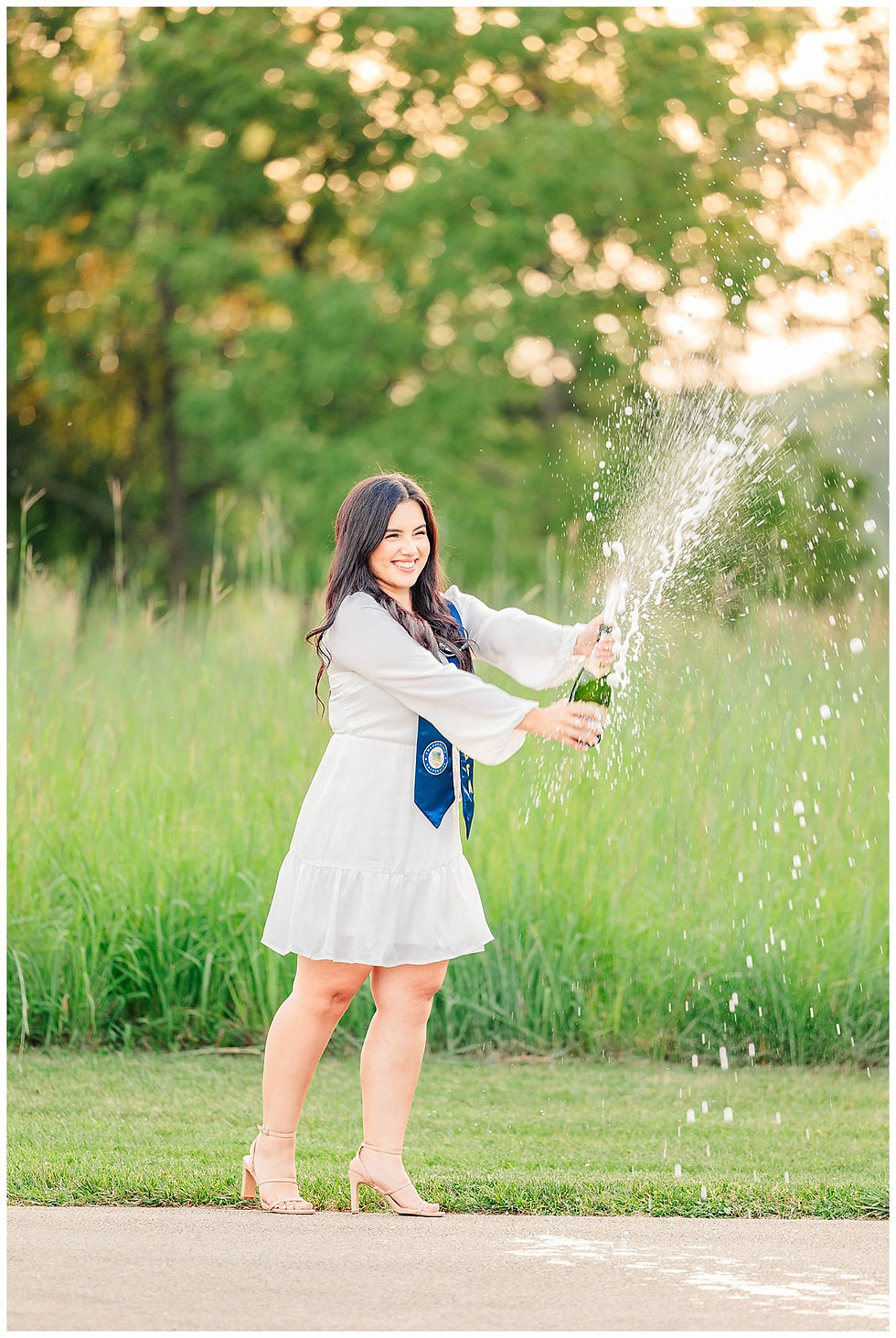 Rock Run Preserve Graduation Photoshoot First Generation Graduate Latine Graduation Photos Joliet Photographer
