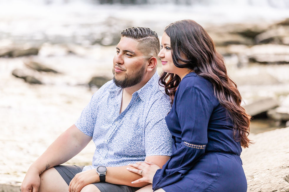 Waterfall Glen engagement session lemont photographer