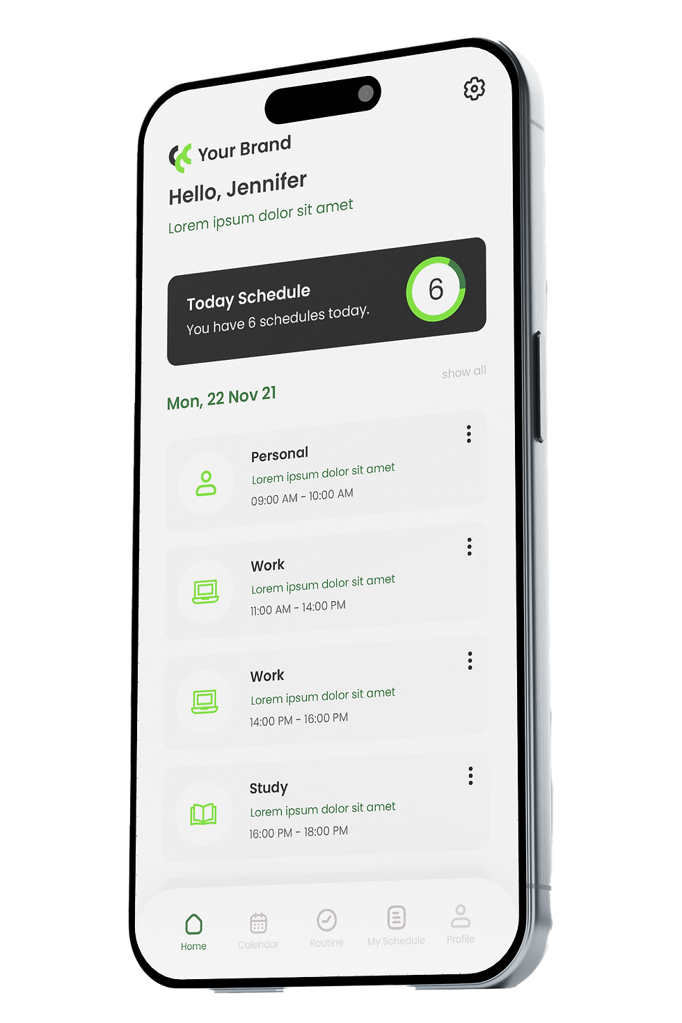 iPhone displaying Tekstoon’s digital marketing services with a call-to-action for booking a consultation